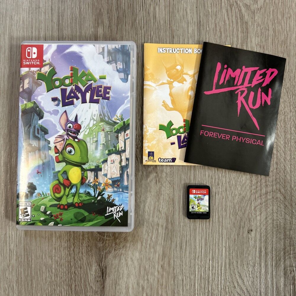 Yooka Laylee Nintendo Switch Game 2017 CIB Complete with Manual Tested Working
